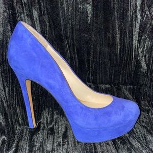JESSICA SIMPSON SANDRAH KID SUEDE PLATFORM PUMP 9